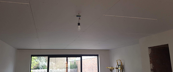 Gyproc afwerkiing plafond